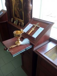 Молебен в детской областной больнице