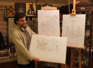 Праздничный ряд иконостаса 40 Севастийских мучеников