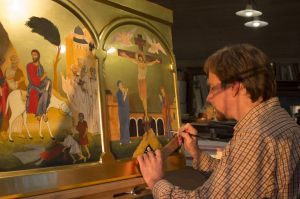 Праздничный ряд иконостаса 40 Севастийских мучеников