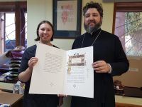 Встреча настоятеля с Ольгой Варламовой