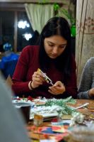 Мастер класс по созданию Рождественских скрап открыток