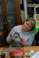 Мастер класс по созданию Рождественских скрап открыток