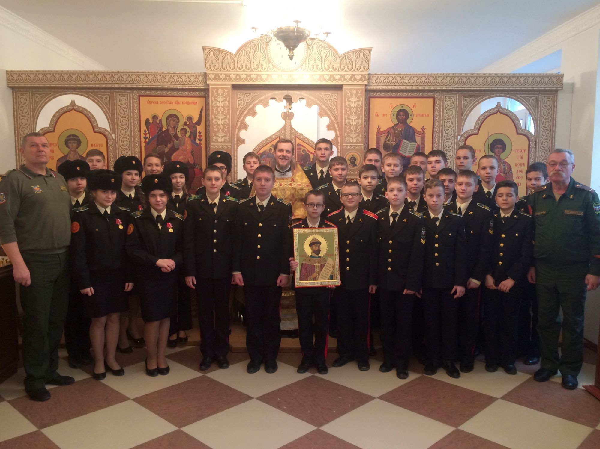 Литургия в домовом храме в честь царя-страстотерпца Николая II