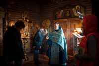 Вечерняя служба в храме Иоанна Воина