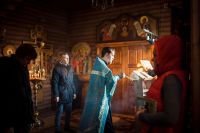 Вечерняя служба в храме Иоанна Воина