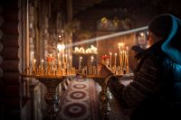 Вечерняя служба в храме Иоанна Воина