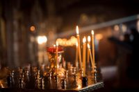 Вечерняя служба в храме Иоанна Воина