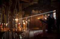 Вечерняя служба в храме Иоанна Воина