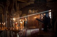 Вечерняя служба в храме Иоанна Воина