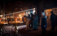 Вечерняя служба в храме Иоанна Воина