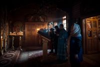 Вечерняя служба в храме Иоанна Воина