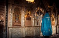 Вечерняя служба в храме Иоанна Воина