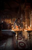 Вечерняя служба в храме Иоанна Воина