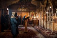 Вечерняя служба в храме Иоанна Воина