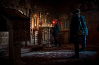 Вечерняя служба в храме Иоанна Воина