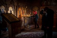 Вечерняя служба в храме Иоанна Воина