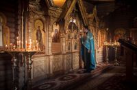 Вечерняя служба в храме Иоанна Воина