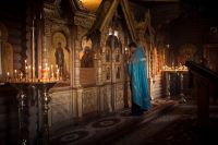 Вечерняя служба в храме Иоанна Воина