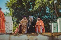 Божественная литургия в Воскресенском войсковом соборе