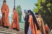 Божественная литургия в Воскресенском войсковом соборе