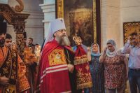 Божественная литургия в Воскресенском войсковом соборе