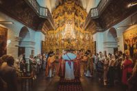 Божественная литургия в Воскресенском войсковом соборе