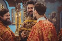 Божественная литургия в Воскресенском войсковом соборе