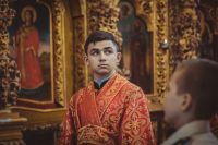 Божественная литургия в Воскресенском войсковом соборе