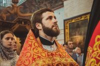 Божественная литургия в Воскресенском войсковом соборе