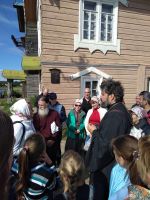 Работа над поклонным крестом