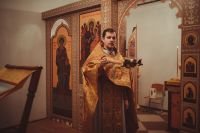 Литургия в домовом храме при кадетском корпусе ДГТУ