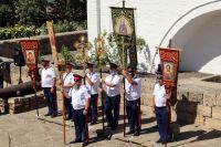 Освящение отреставрированной колокольни