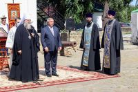 Освящение отреставрированной колокольни