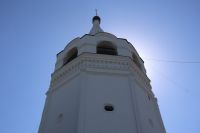 Освящение отреставрированной колокольни