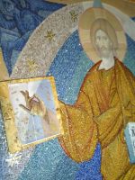 Иконостас строящегося храма святого Георгия Победоносца