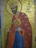 Иконостас строящегося храма святого Георгия Победоносца