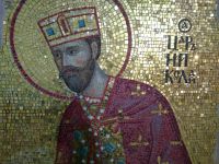 Иконостас строящегося храма святого Георгия Победоносца