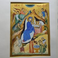 Иконостас строящегося храма святого Георгия Победоносца