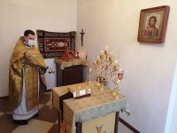 Божественная Литургия в домовом храме при кадетском корпусе ДГТУ