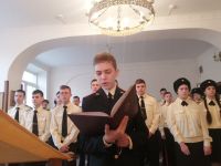 Божественная Литургия в домовом храме при кадетском корпусе ДГТУ