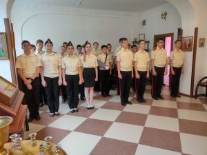 Литургия в домовом храме при кадетском корпусе ДГТУ
