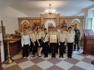 Литургия в домовом храме при кадетском корпусе ДГТУ