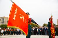 Освящение колокола и передача боевых знамен