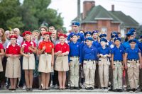 Освящение колокола и передача боевых знамен