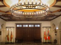 Освящение колокола и передача боевых знамен