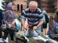 Освящение колокола и передача боевых знамен