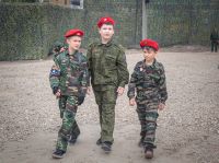 Освящение колокола и передача боевых знамен