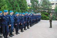 Освящение колокола и передача боевых знамен