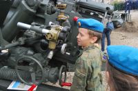 Освящение колокола и передача боевых знамен