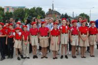 Освящение колокола и передача боевых знамен